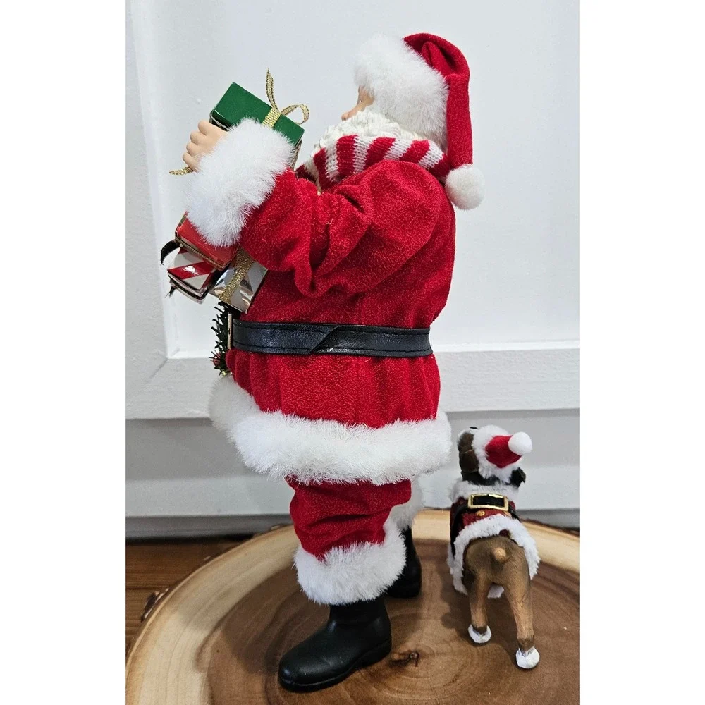 Department 56 Possible Dreams Clothique Shopping Santa Bulldog 2pc Set 4022409